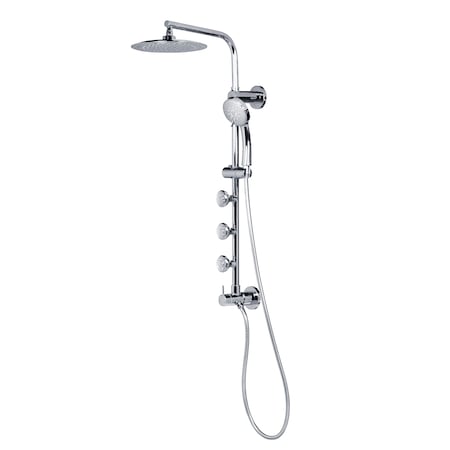 Pulse Lanai Shower System, 8 in showerhead, hand shower, 3 PULSE body jets, CH 1089-CH